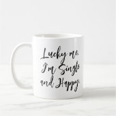 幸独身のせ感動的モダントレンディー コーヒーマグカップ (左)