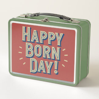 幸生まれ日 メタルランチボックス