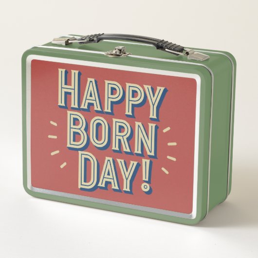 幸生まれ日 メタルランチボックス (正面)