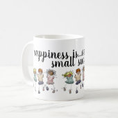 幸祝せ:小さな成功は問題の文字 コーヒーマグカップ (正面左)