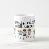 幸祝せ：小さな成功は問題の文字 コーヒーマグカップ (中央)