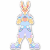 幸福うさぎ シール (正面)