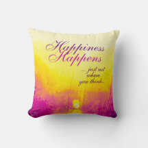 "幸福が起こる"イエロー、マゼンタデザイン