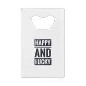 幸福で幸運な クレジットカード栓抜き (裏面)