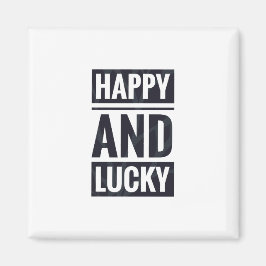 幸福で幸運な マグネット