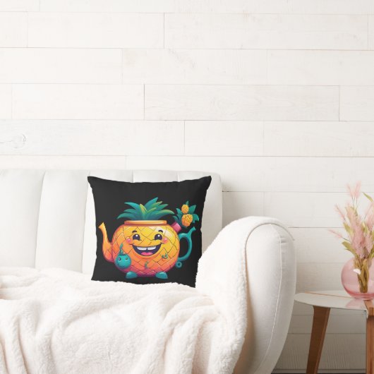幸福で繁栄したパイナップルティーポット クッション (ソファ)