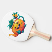 幸福で繁栄したパイナップルティーポット 卓球ラケット (横)
