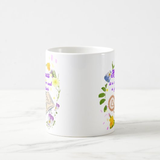 幸福とはカプチーノとページターナーである コーヒーマグカップ (中央)