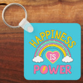 幸福とはパワーレインボー キーホルダー (正面)