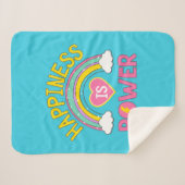 幸福とはパワーレインボー シェルパブランケット (正面(横))