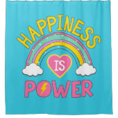 幸福とはパワーレインボー シャワーカーテン (正面)