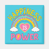 幸福とはパワーレインボー マグネット (正面)