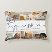 幸福とは |祖父6フォトコラージュ アクセントクッション (正面)
