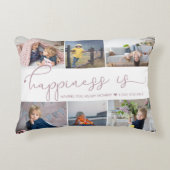 幸福とは | Mommy 6 Photo Collageアクセント枕 アクセントクッション (正面)