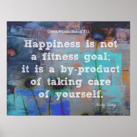 幸福とフィットネス! ポスター (正面)