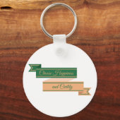 幸福と礼儀正しさキーチェーンの選択 キーホルダー (正面)