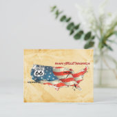 幸福なアメリカの高速道路 ポストカード (スタンド正面)