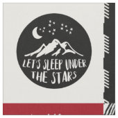 幸福なキャンパー生地 ファブリック (クローズアップ)