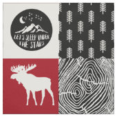 幸福なキャンパー生地 ファブリック (見本)