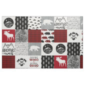 幸福なキャンパー生地 ファブリック (ファットクウォーター)