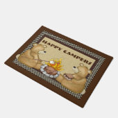 幸福なキャンピングカーはおもしろいの書式を持つ ドアマット (アングル)