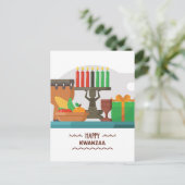 幸福なクワンザギフト ポストカード (スタンド正面)