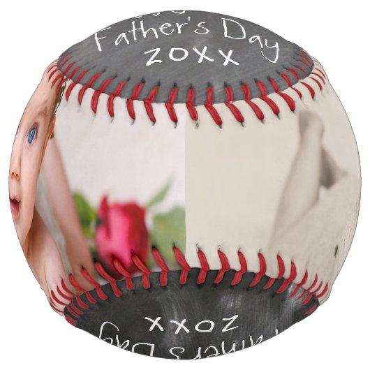 幸福なファーストパーソナライズされたファースト・デー ソフトボール (正面)