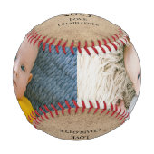 幸福なファーストパーソナライズされたファースト・デー 野球ボール (正面)