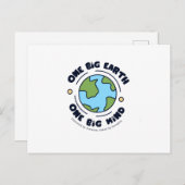 幸福な世界の地球の日 ポストカード (正面/裏面)