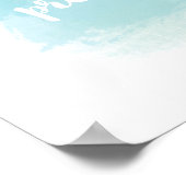 幸福な人は水かわいらし色である ポスター (角)