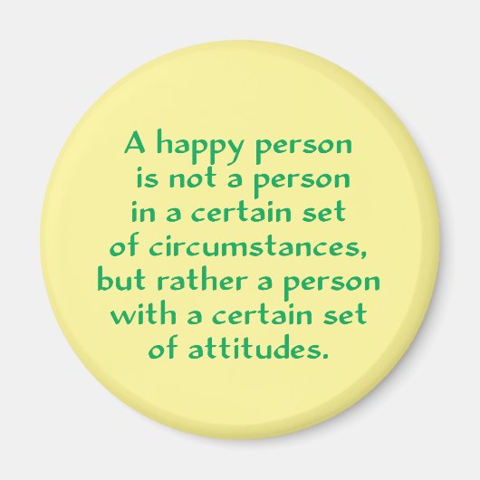 幸福な人は、ある種の集団に属する人ではない マグネット (正面)