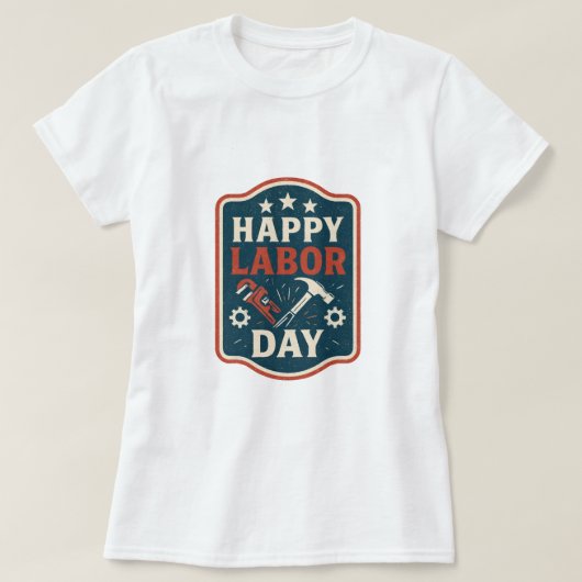 幸福な労働日 Tシャツ (デザイン正面)