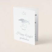 幸福な卒業日銀 箔カード (正面)