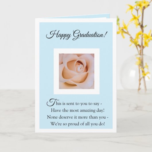 幸福な卒業 カード (黄色い花)