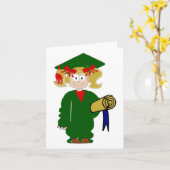 幸福な卒業 カード (黄色い花)