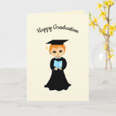 幸福な卒業 カード (黄色い花)