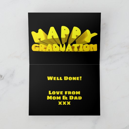 幸福な卒業 カード (内部)