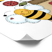 幸福な受粉 ポスター (角)