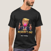 幸福な大統領の日の愛祝国主義の自由 Tシャツ (正面)