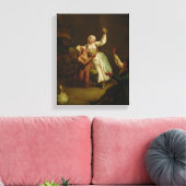 幸福な夫婦 キャンバスプリント (インサイチュ (リビング))