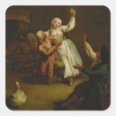 幸福な夫婦 スクエアシール (正面)