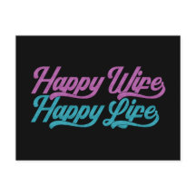 幸福な妻、幸せな人生の母の日 |はがき