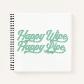 幸福な妻、幸せな人生の母の日 |ノートブック ノートブック (正面)