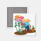 幸福な庭師 マグネット (正面/裏面)