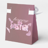 幸福な復活祭の花と蝶 フェイバーボックス (裏面サイド)