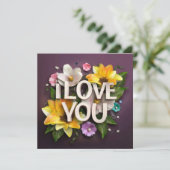 幸福な母の日のカードと花 シーズンカード (スタンド正面)