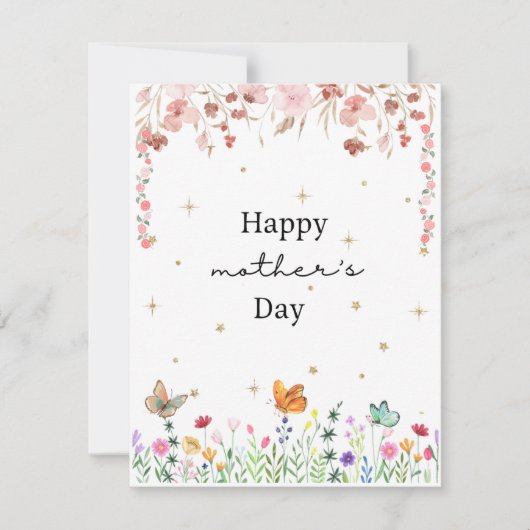 幸福な母の日のギフトカード シーズンカード (正面)