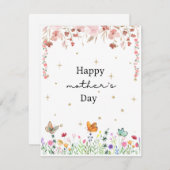 幸福な母の日のギフトカード シーズンカード (正面/裏面)