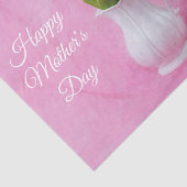 幸福な母の日ピンクのチューリップを花瓶に 薄葉紙 (詳細)