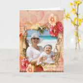 幸福な母親の日 カード (黄色い花)